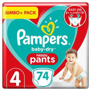 Pampers Baby-Dry Nappy Pants Size 4 Pants Jumbo + Pack