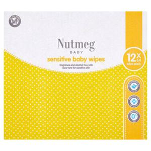 Nutmeg Sensitive Baby Wipes