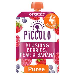 Piccolo Organic Blushing Berries, Pear & Banana 4+ Months