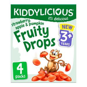 Kiddylicious Strawberry, Apple & Pumpkin Fruity Drops