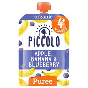 Piccolo Organic Apple, Banana & Blueberry 4+ Months