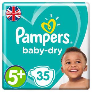 Pampers Baby-Dry Nappies Size 5+