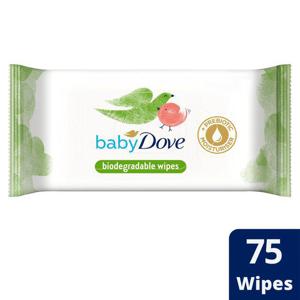 Baby Dove Biodegradable Wipes 75 Wipes