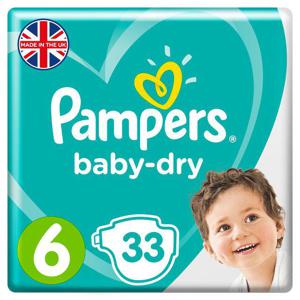 Pampers Baby-Dry Nappies Size 6 13-18kg Essential Pack