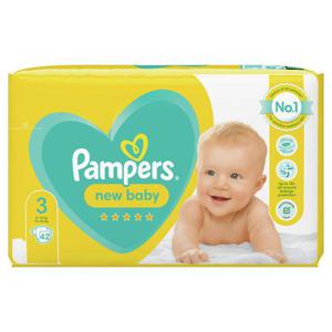 Pampers New Baby Nappies Size 3, 6kg-10kg, Essential Pack