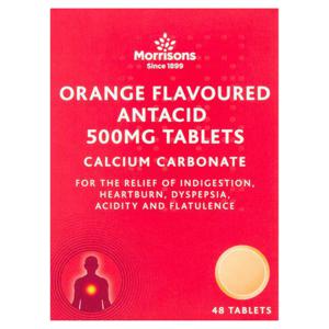 Morrisons Orange Antacid Tablets