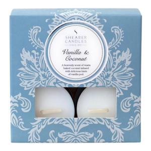 Shearer Candles Vanilla & Coconut Scented Tealights