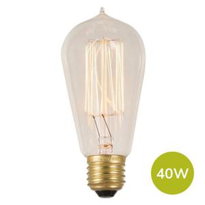 Vintage Screw Filament 40W Pear Light Bulb