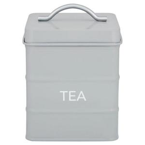 Morrisons Grey Square Tea Canister