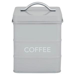 Morrisons Grey Square Coffee Canister