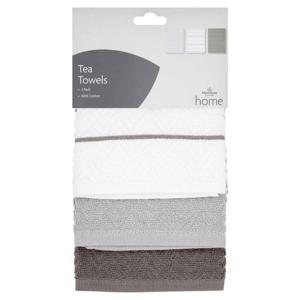 Morrisons Grey Chevron Tea Towel