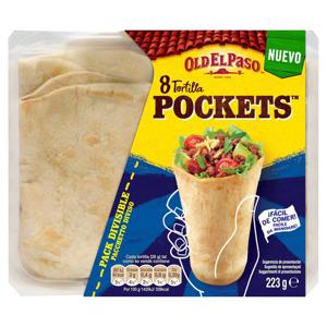 Old El Paso 8 Tortilla Pockets 223G