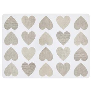 Morrisons Hearts Cork Back Mats 4Pk