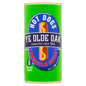 Ye Olde Oak American Style 6 Hot Dogs 300G