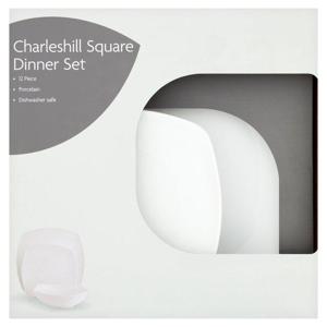 Morrisons Charleshill Square Dinner Set 12 Piece Set