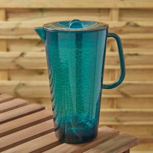 Morrisons Blue Hammered Effect Acrylic Pitcher