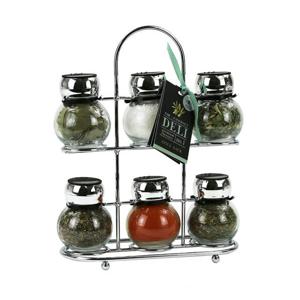 Kimm & Miller Deli Chrome Rack With Seasoning