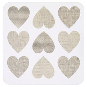 Morrisons Hearts Cork Back Coasters 4Pk