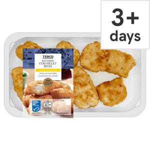 Tesco Battered Cod Fillet Bites 200G