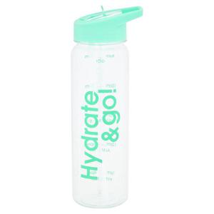 Morrisons Mint Green Water Tracker Bottle 700Ml