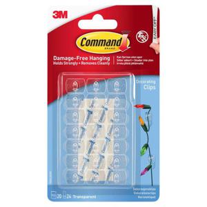 Command Decoration Clips 20Pk