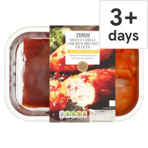 Tesco 2 Sweet Chilli Chicken Breast Fillets 320G