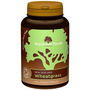 Rainforest Foods Organic New Zealand Wheatgrass Capsules