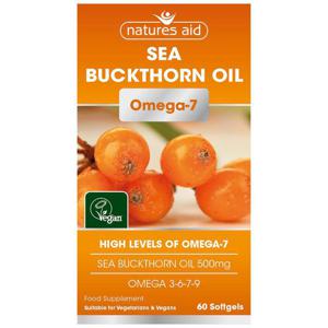 Natures Aid Omega-7 Sea Buckthorn Oil 500mg Softgels