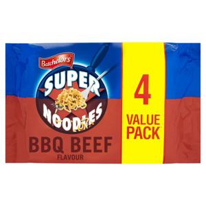 Batchelors Super Noodles Bbq 4 Pack 360G