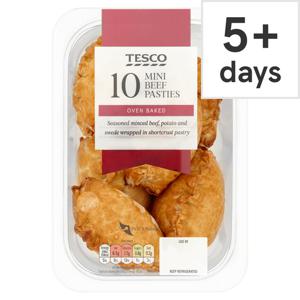 Tesco 10 Minced Beef Pasties 300G