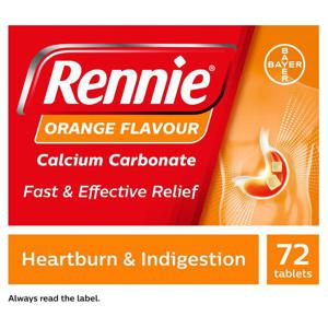 Rennie Orange Flavour Chewable Tablets