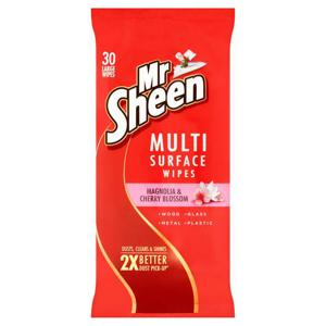 Mr Sheen Magnolia & Cherry Polish Wipes