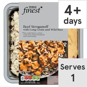 Tesco Finest Beef Stroganoff With Rice 450G