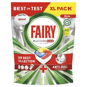 Fairy Platinum Plus Dishwasher Tablets Lemon 40 pack