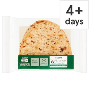 Tesco Malted Grain & Rye Folded Flatbread 6 Pack