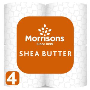 Morrisons Shea Butter Toilet Tissue 4 Roll