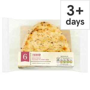 Tesco 6 Multiseed Folded Flatbreads