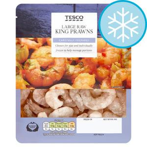 Tesco Raw King Prawns 170G