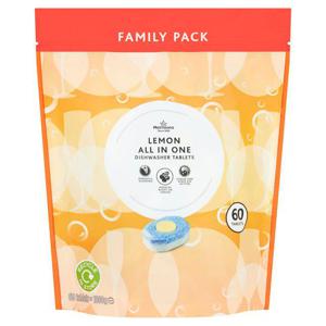 Morrisons All In 1 Lemon Dishwasher Tablets