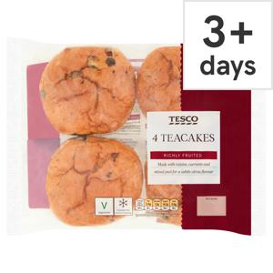 Tesco Teacakes 4 Pack ..