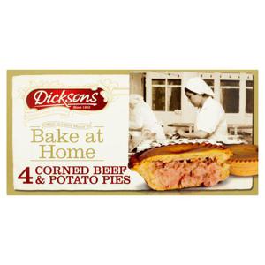 Dicksons Bake At Home 4 Corned Beef & Potato Pies