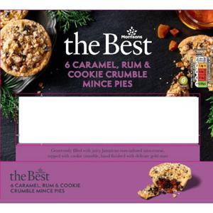 Morrisons The Best Rum & Cookie Crumble Mince Pies