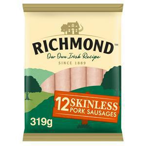 Richmond Skinless Pork Sausages x12 340g