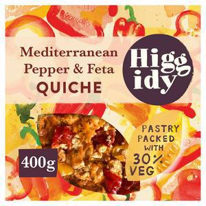 Higgidy Mediterranean Pepper & Feta Quiche 400g