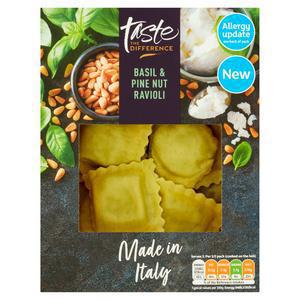 Sainsbury's Basil & Pine Nuts Ravioli, Taste the Difference 250g