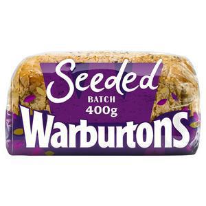 Warburtons Seeded Thick Sliced White Bread 400g