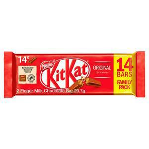 Kit Kat 2 Finger Milk Chocolate Biscuit Bar Multipack 14x20.7g