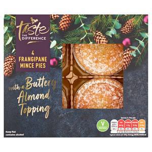 Sainsbury's Frangipane Mince Pies, Taste the Difference x4 185g