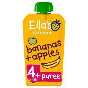 Ella's Kitchen Organic Bananas & Apples Baby Pouch 4+ Months 120g