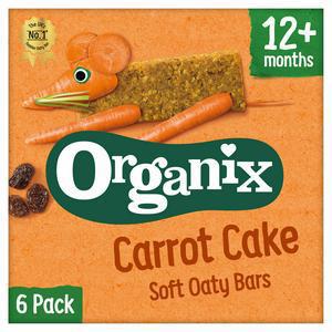 Organix Carrot Cake Soft Oaty Bars 6x30g